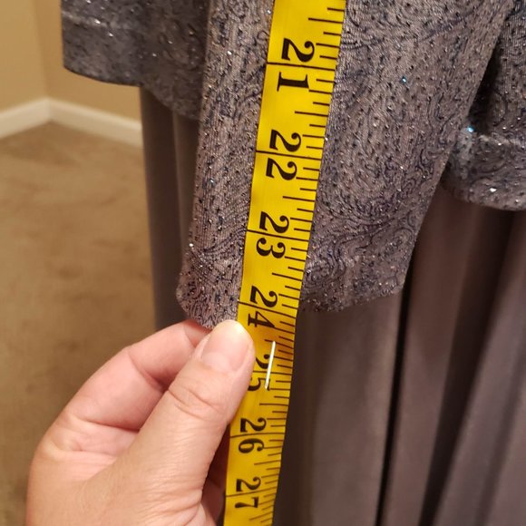 Alex Evenings Light Blue sparkly dress - Picture 4 of 12